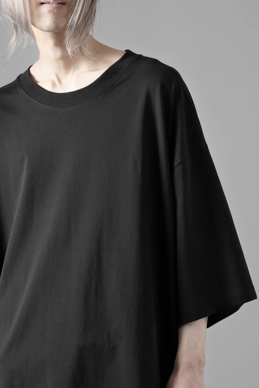 thom/krom RELAXED FIT SHORT SLEEVE TEE / COTTON JERSEY (BLACK) - Image 14
