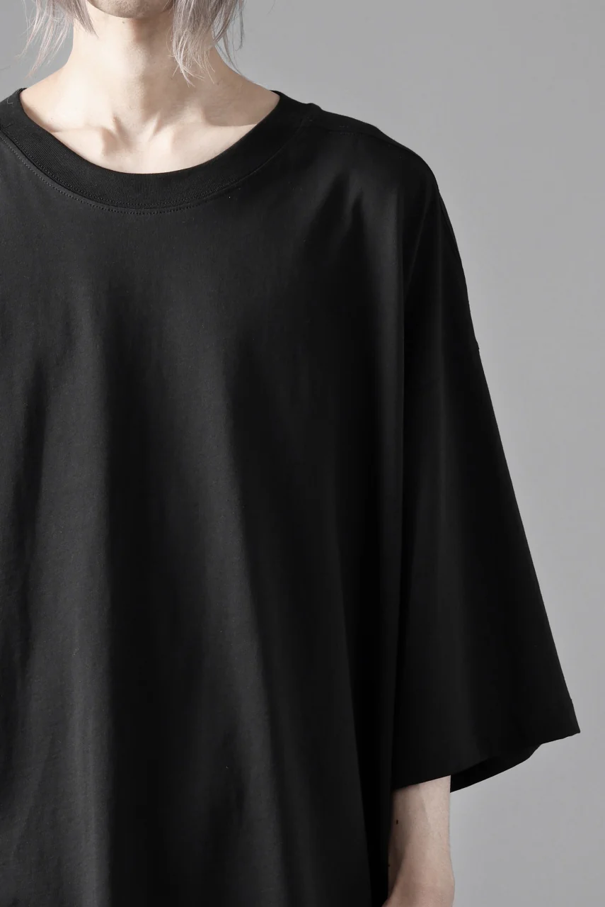 thom/krom RELAXED FIT SHORT SLEEVE TEE / COTTON JERSEY (BLACK) - Image 15