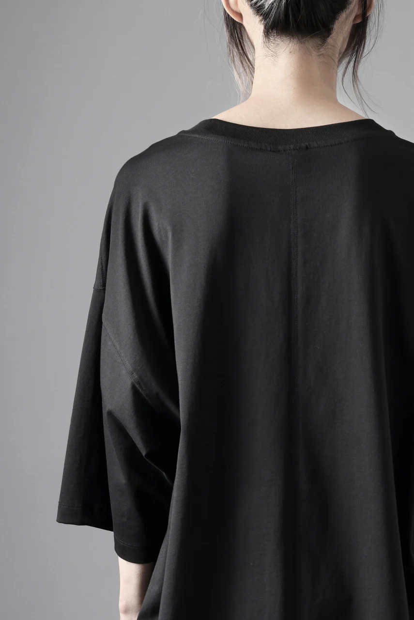 thom/krom RELAXED FIT SHORT SLEEVE TEE / COTTON JERSEY (BLACK) - Image 17