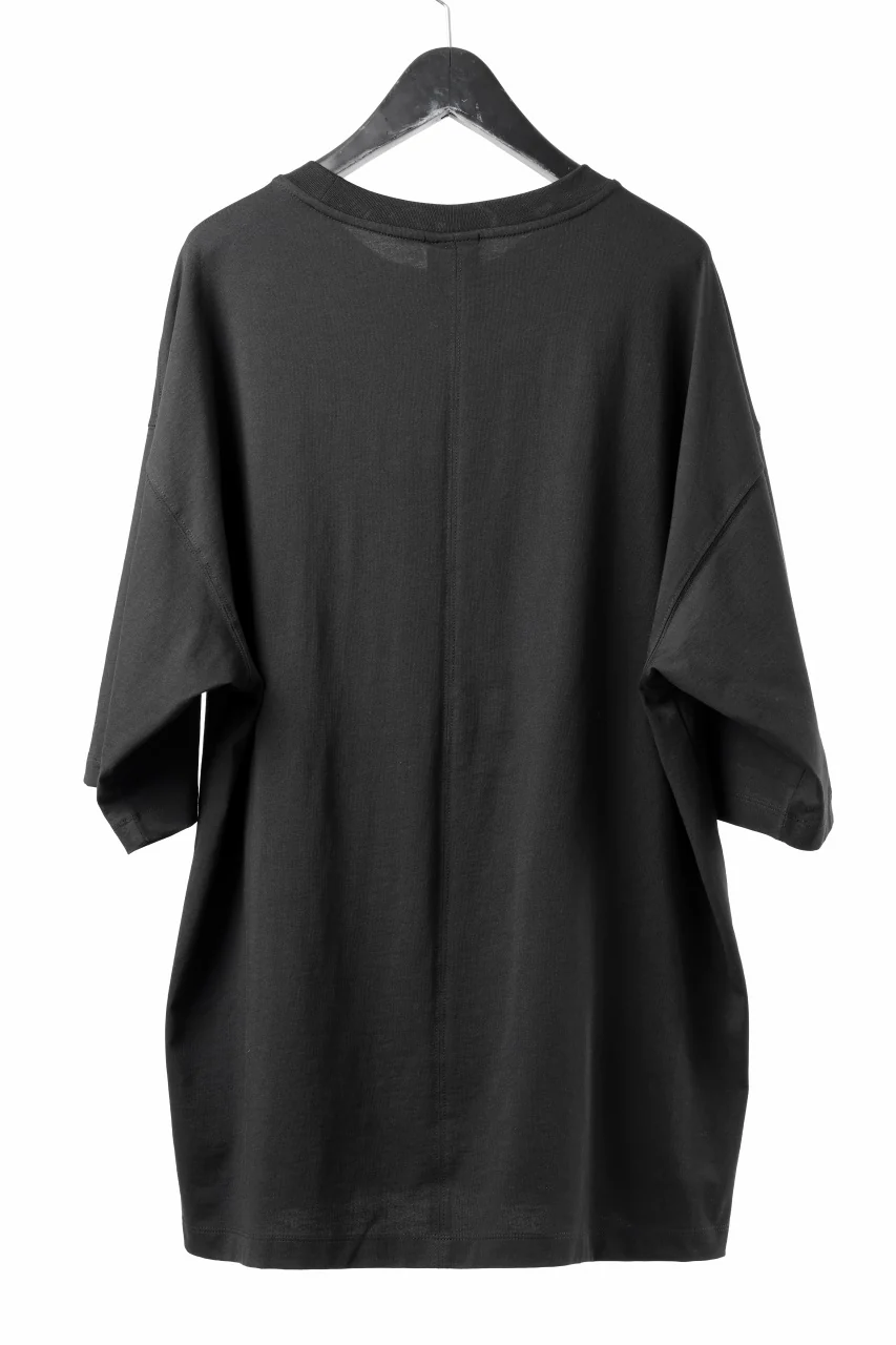 thom/krom RELAXED FIT SHORT SLEEVE TEE / COTTON JERSEY (BLACK) - Image 8