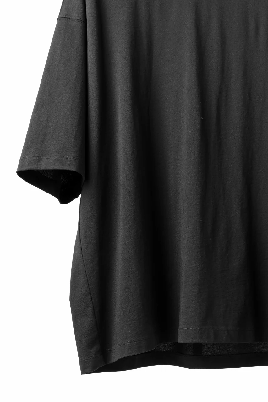 thom/krom RELAXED FIT SHORT SLEEVE TEE / COTTON JERSEY (BLACK) - Image 9