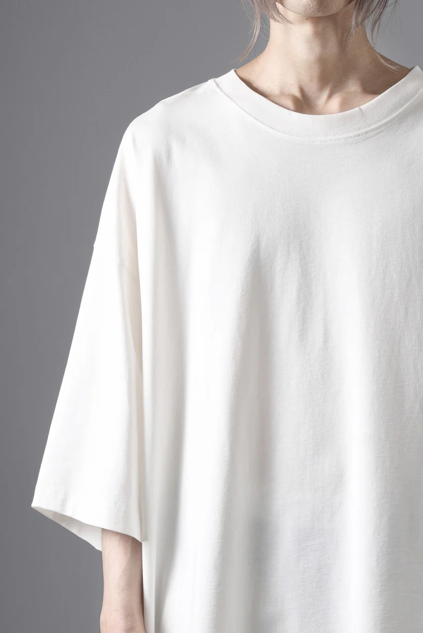 thom/krom RELAXED FIT SHORT SLEEVE TEE / COTTON JERSEY (CREAM) - Image 15