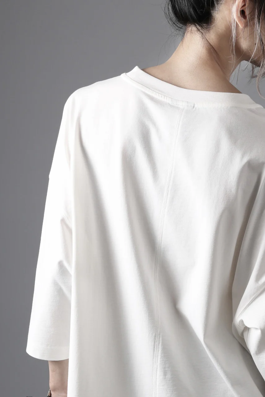 thom/krom RELAXED FIT SHORT SLEEVE TEE / COTTON JERSEY (CREAM) - Image 17