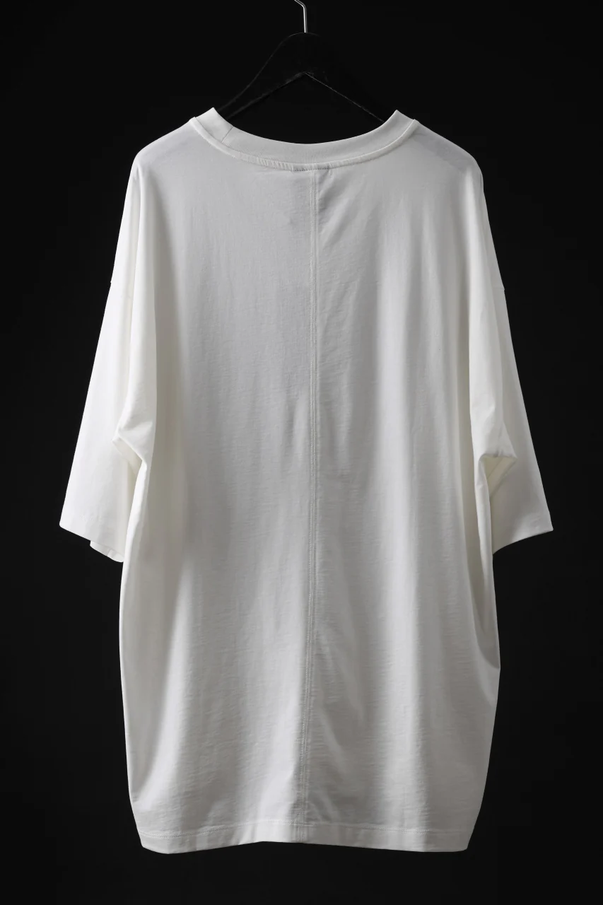 thom/krom RELAXED FIT SHORT SLEEVE TEE / COTTON JERSEY (CREAM) - Image 9