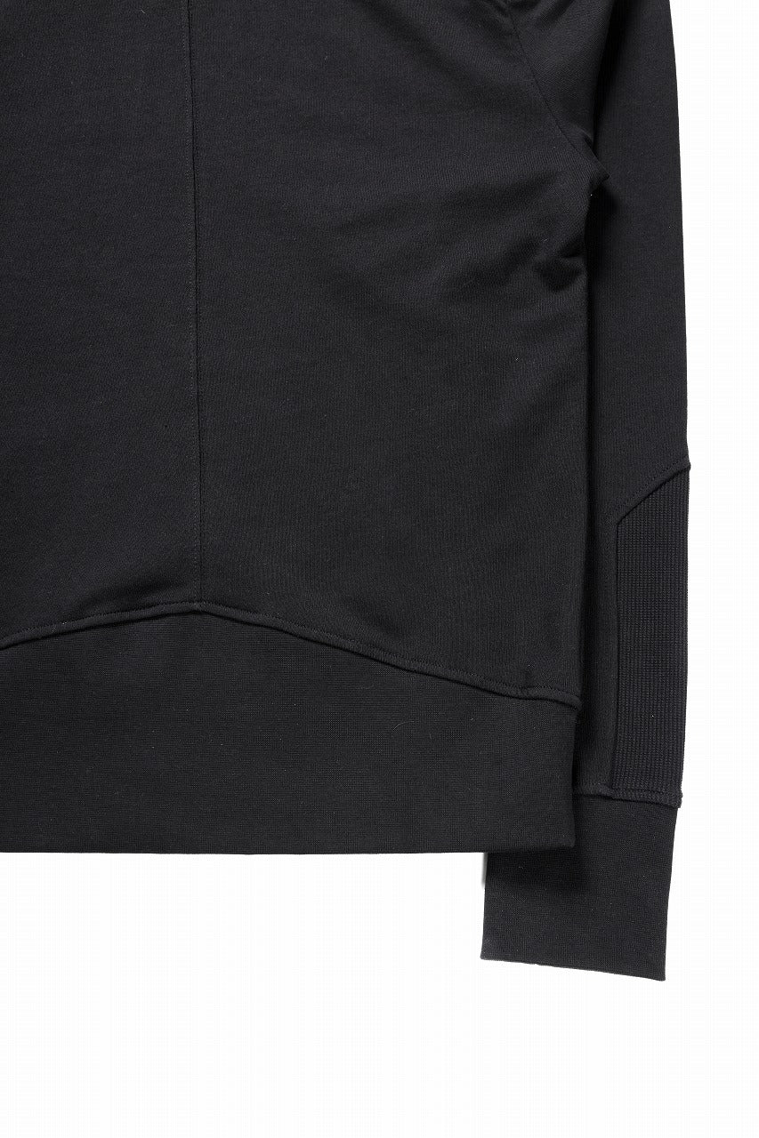 thom/krom ROUND NECK SWEAT TOP / STRUCTED SOFT JERSEY (BLACK) - Image 14