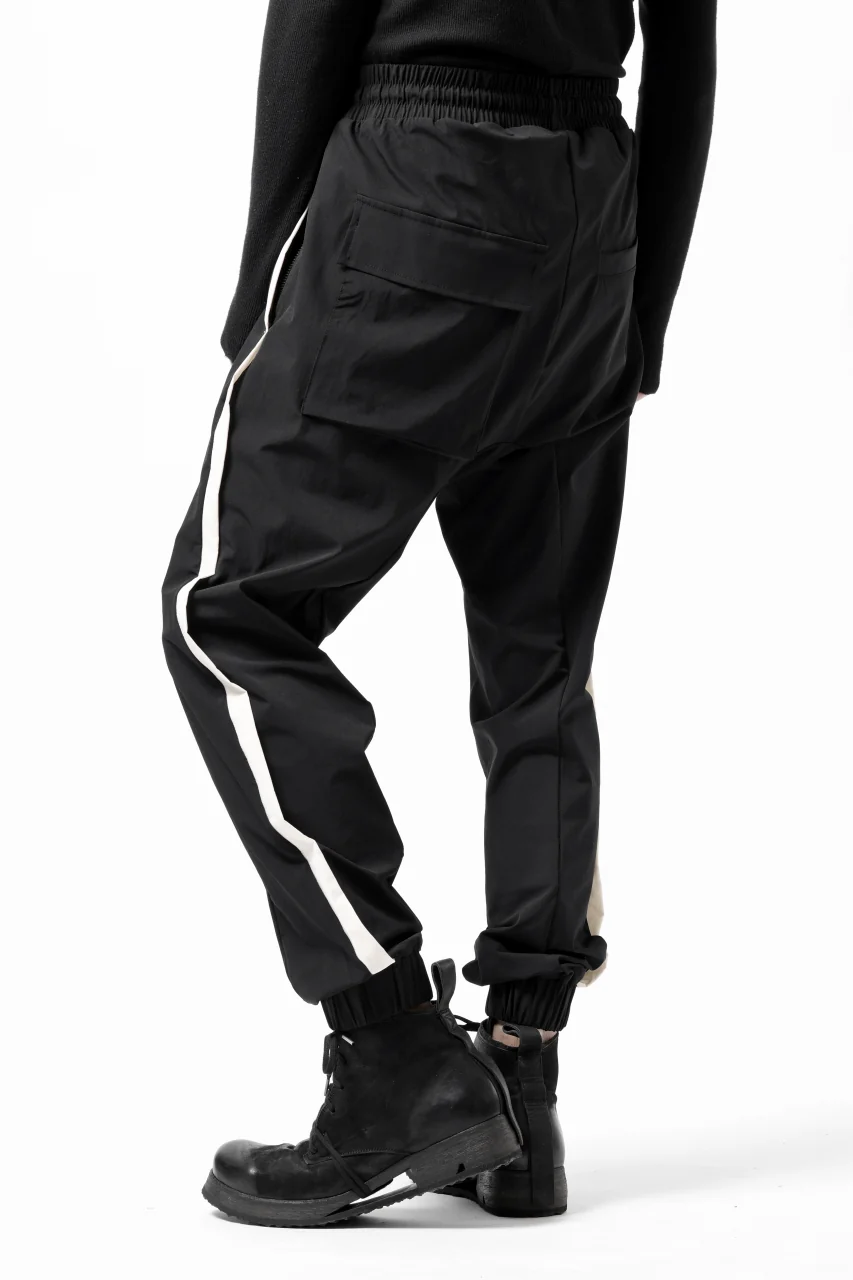 thom/krom SIDE LINE JOGGER PANTS / ELASTIC NYLON (BLACK) - Image 10