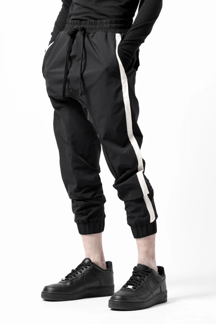 thom/krom SIDE LINE JOGGER PANTS / ELASTIC NYLON (BLACK) - Image 14