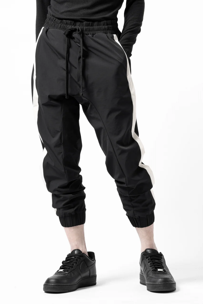 thom/krom SIDE LINE JOGGER PANTS / ELASTIC NYLON (BLACK) - Image 15