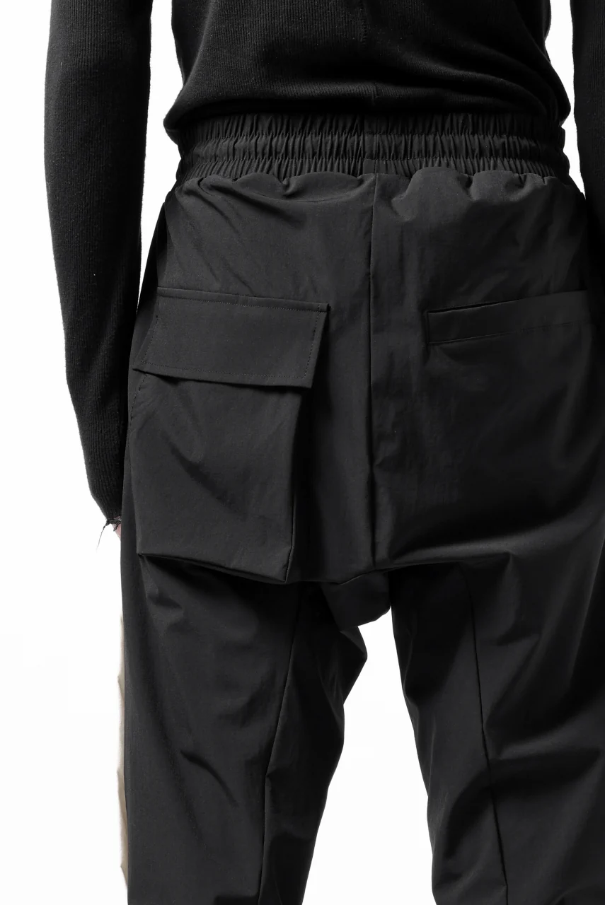 thom/krom SIDE LINE JOGGER PANTS / ELASTIC NYLON (BLACK) - Image 21