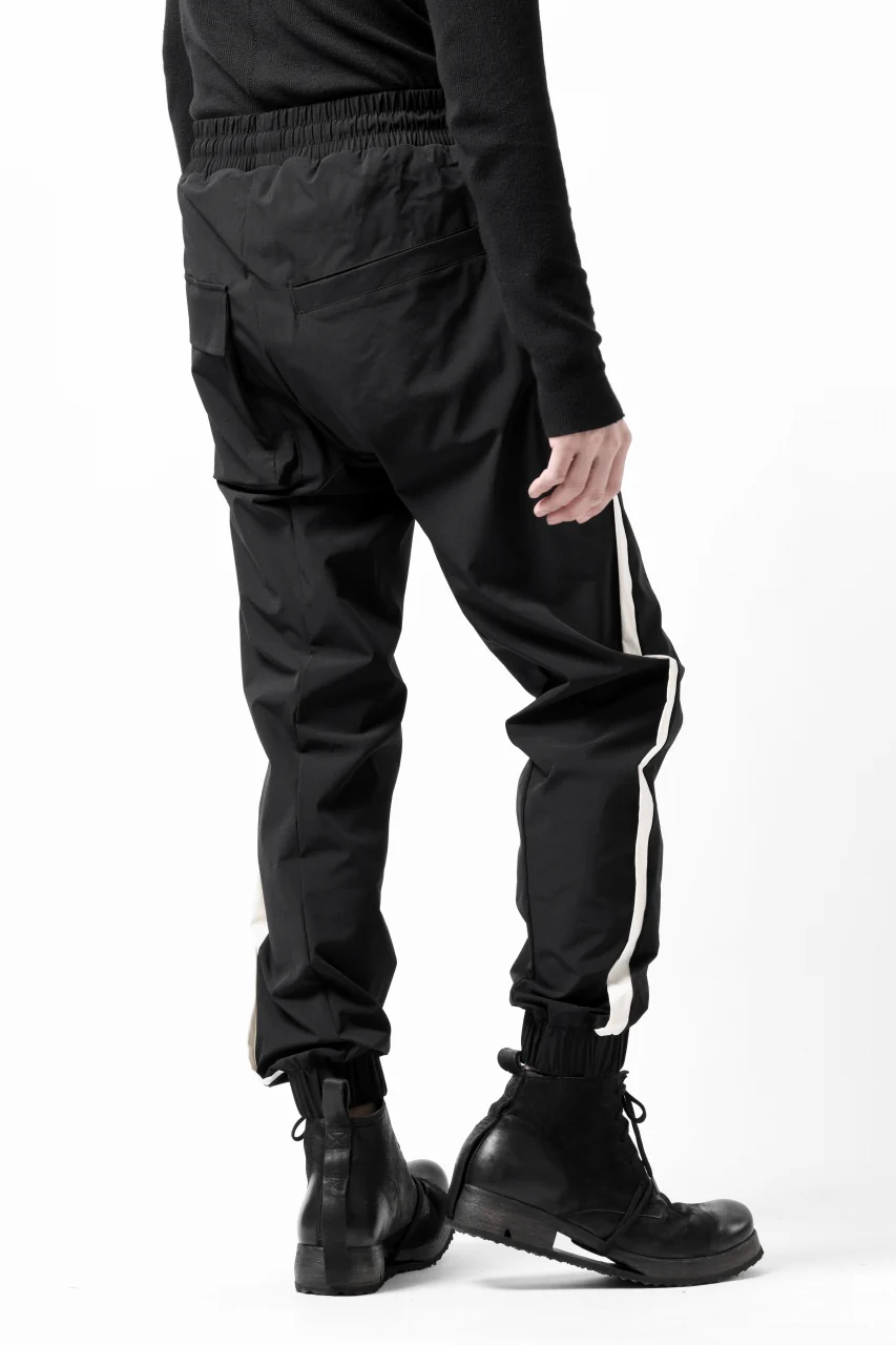 thom/krom SIDE LINE JOGGER PANTS / ELASTIC NYLON (BLACK) - Image 5