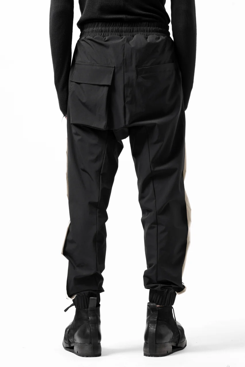 thom/krom SIDE LINE JOGGER PANTS / ELASTIC NYLON (BLACK) - Image 7