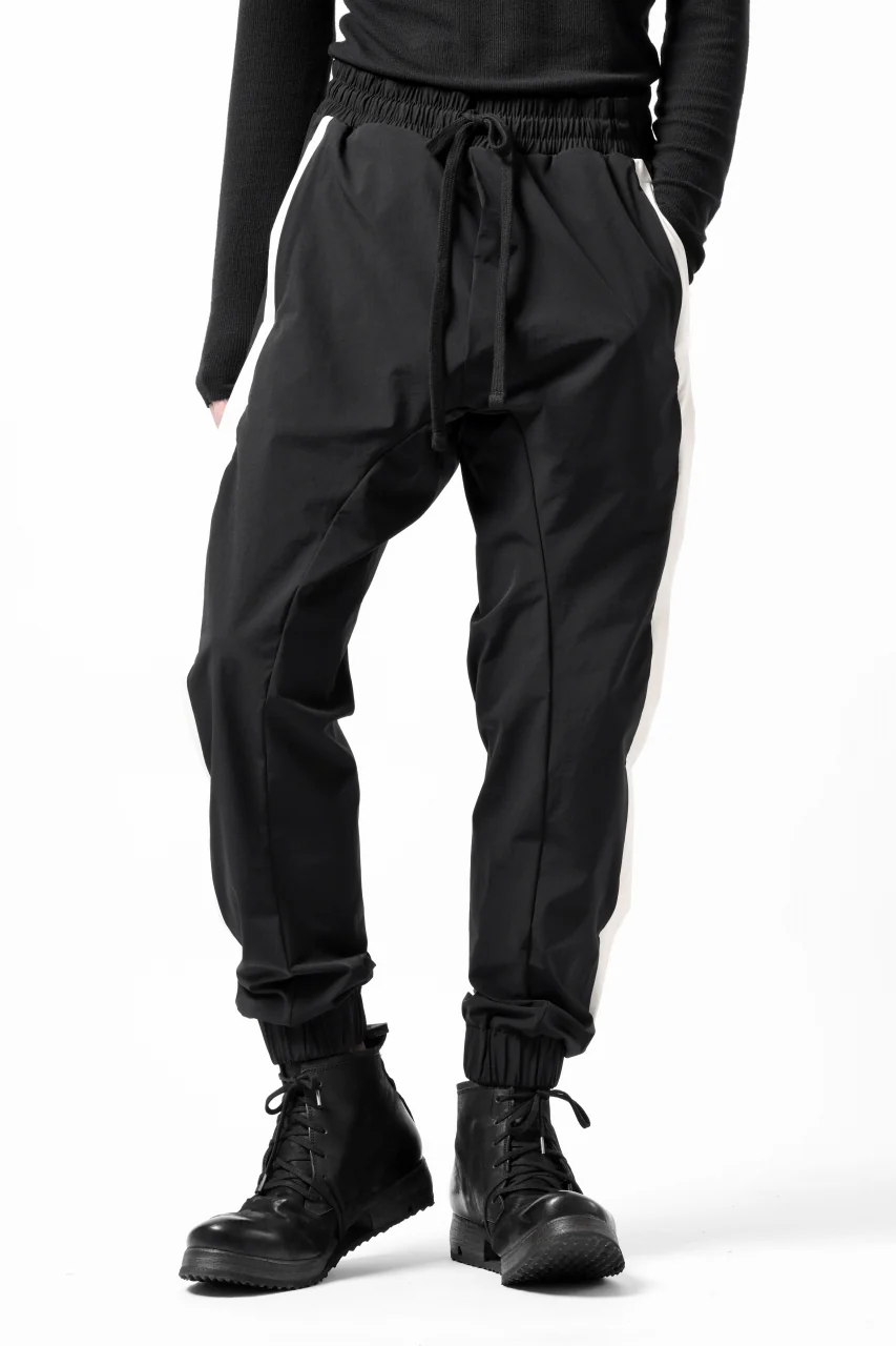 thom/krom SIDE LINE JOGGER PANTS / ELASTIC NYLON (BLACK) - Image 9