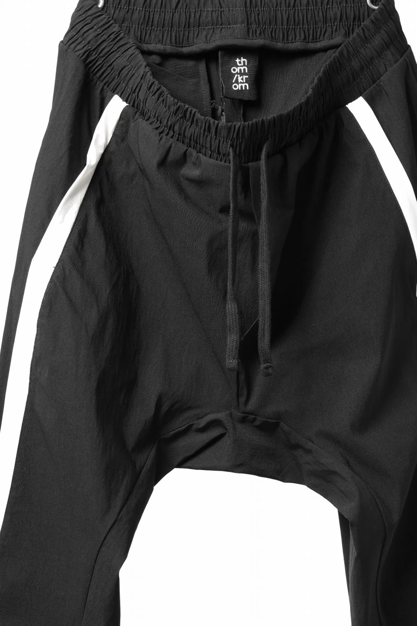 thom/krom SIDE LINE JOGGER PANTS / ELASTIC VISCOSE NYLON (BLACK) - Image 15