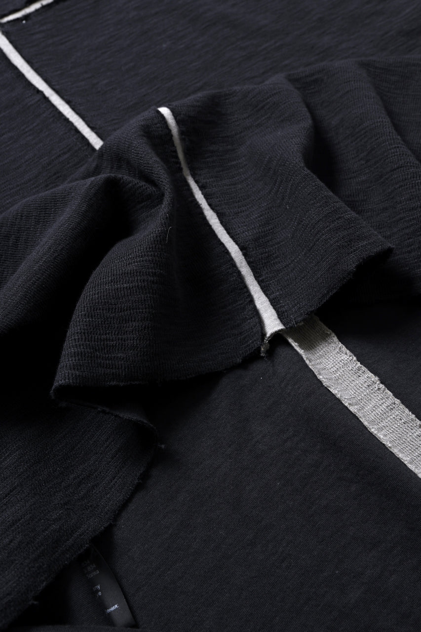 thom/krom SLEEVELESS T SHIRT / FLAME DOUBLE-FACE JERSEY (BLACK) - Image 10