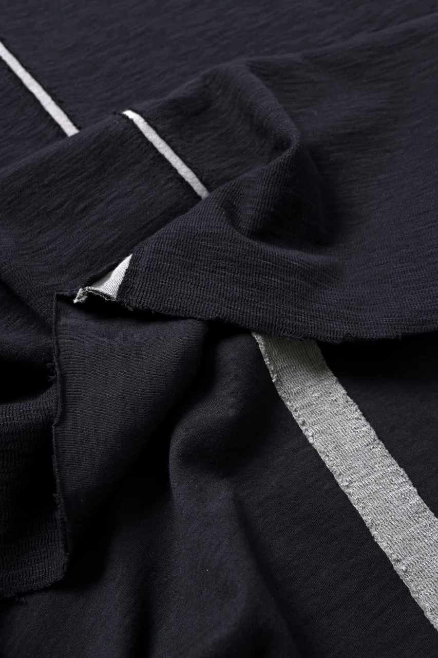 thom/krom SLEEVELESS T SHIRT / FLAME DOUBLE-FACE JERSEY (BLACK) - Image 11