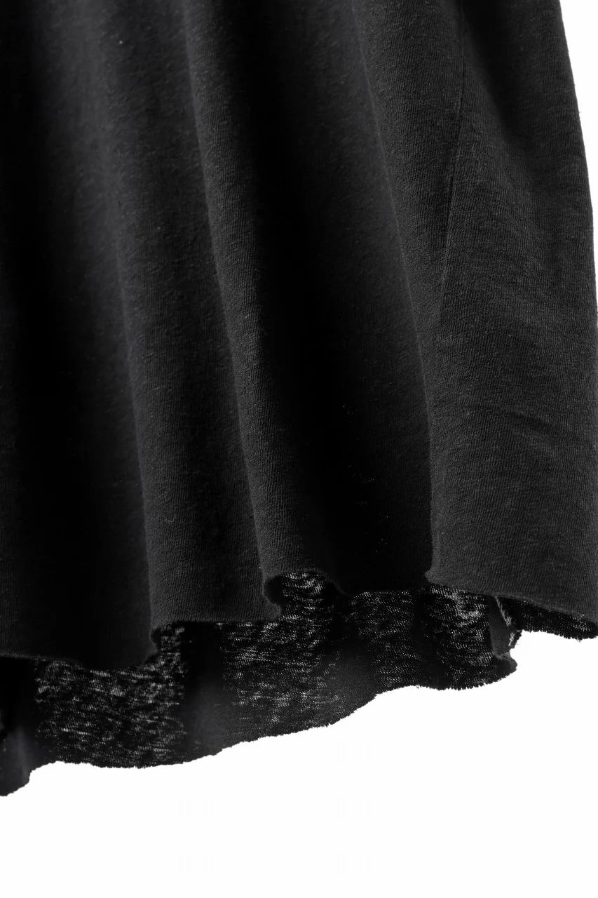 thom/krom SLIM FIT SHORT SLEEVE TEE / LINEN COTTON JERSEY (BLACK) - Image 13