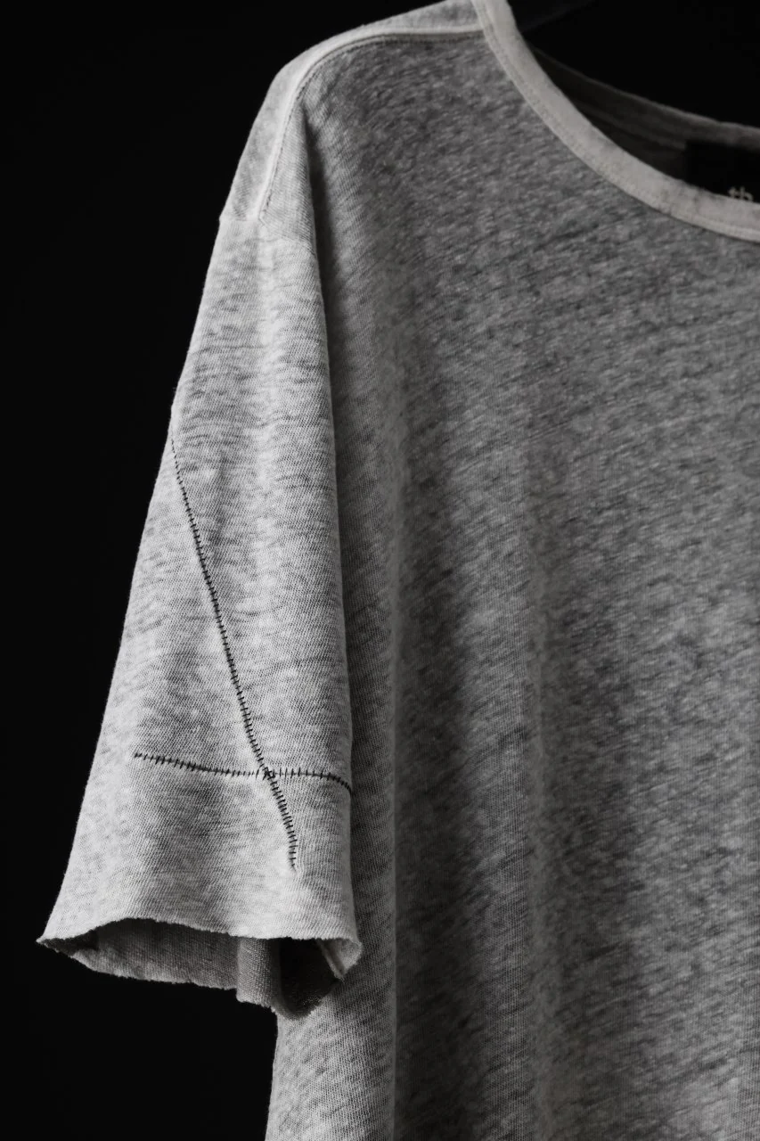 thom/krom SLIM FIT SHORT SLEEVE TEE / LINEN COTTON JERSEY (CREAM T10) - Image 12