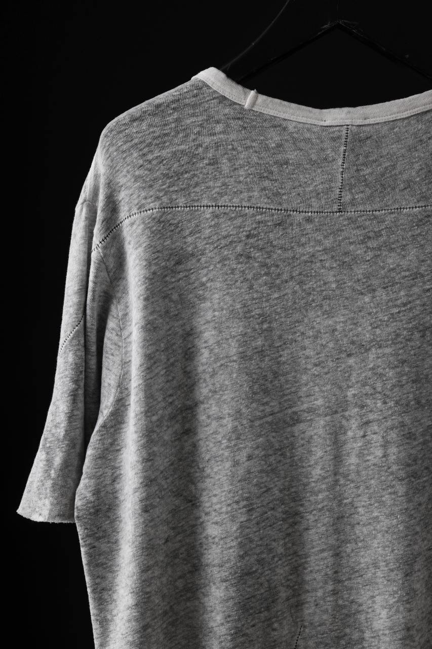 thom/krom SLIM FIT SHORT SLEEVE TEE / LINEN COTTON JERSEY (CREAM T10) - Image 16