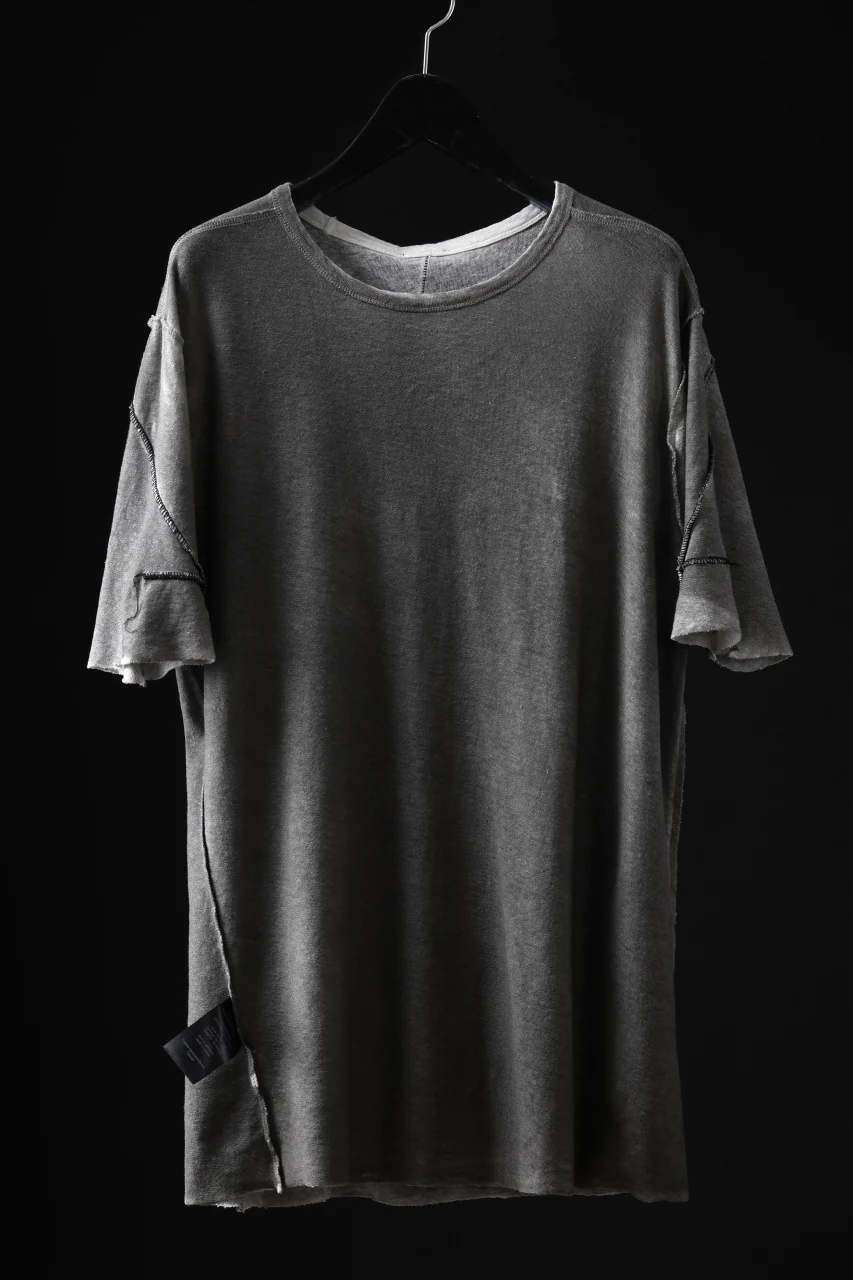 thom/krom SLIM FIT SHORT SLEEVE TEE / LINEN COTTON JERSEY (CREAM T10) - Image 18