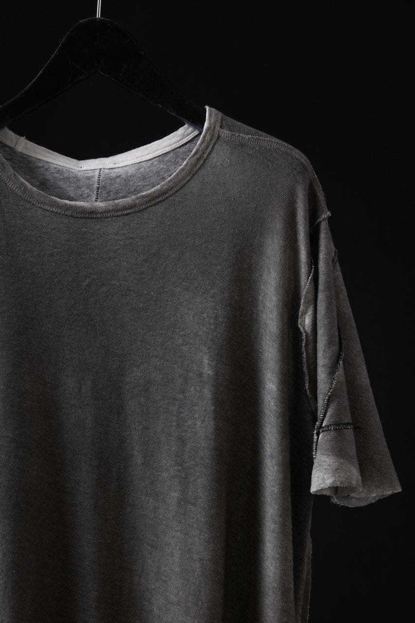 thom/krom SLIM FIT SHORT SLEEVE TEE / LINEN COTTON JERSEY (CREAM T10) - Image 19