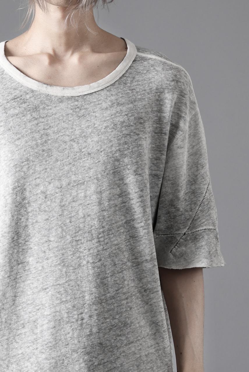 thom/krom SLIM FIT SHORT SLEEVE TEE / LINEN COTTON JERSEY (CREAM T10) - Image 20