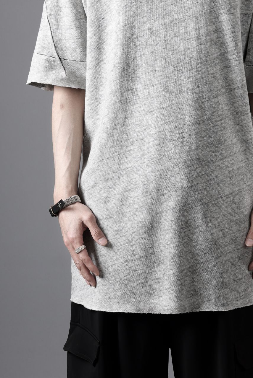thom/krom SLIM FIT SHORT SLEEVE TEE / LINEN COTTON JERSEY (CREAM T10) - Image 21