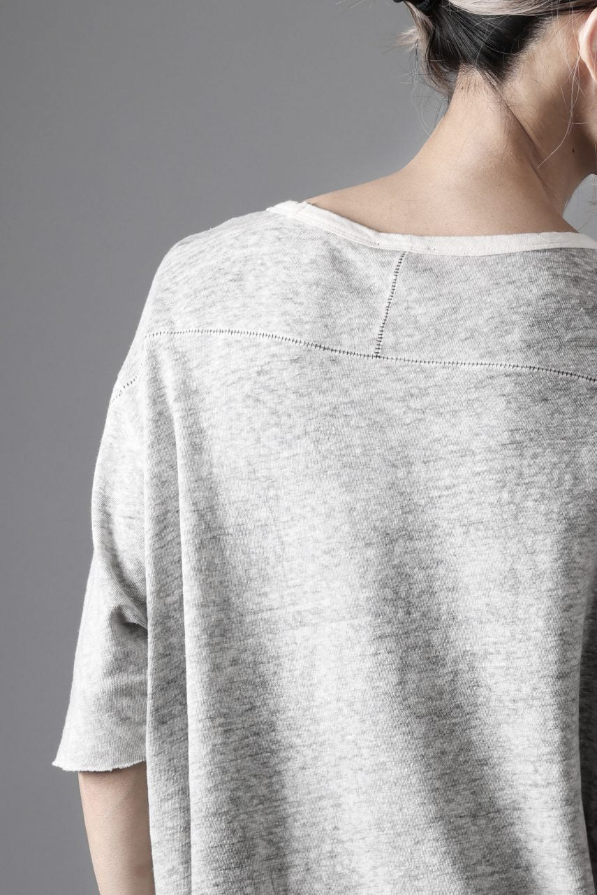 thom/krom SLIM FIT SHORT SLEEVE TEE / LINEN COTTON JERSEY (CREAM T10) - Image 23