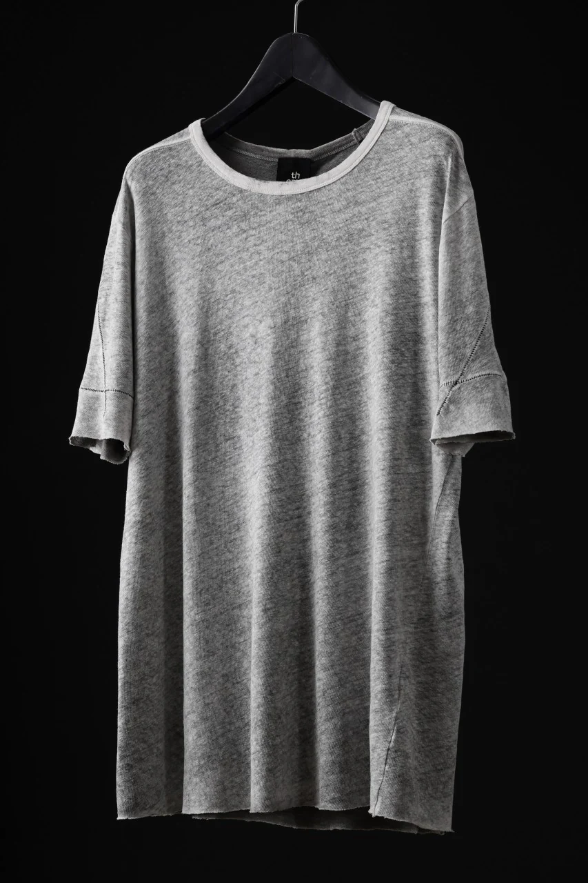 thom/krom SLIM FIT SHORT SLEEVE TEE / LINEN COTTON JERSEY (CREAM T10) - Image 8
