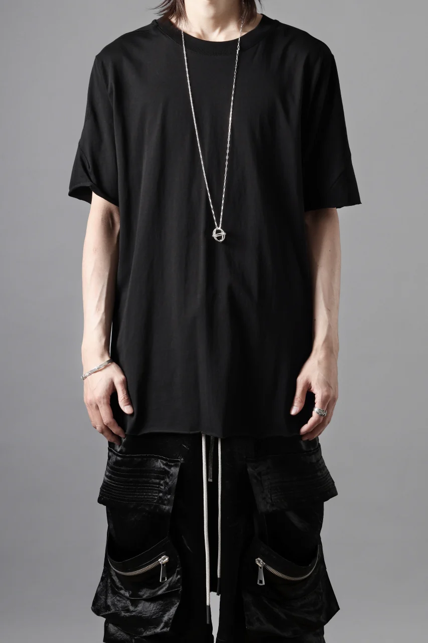 thom/krom STITCHING BASIC FIT T-SHIRT / SILKY COTTON JERSEY (BLACK) - Image 15