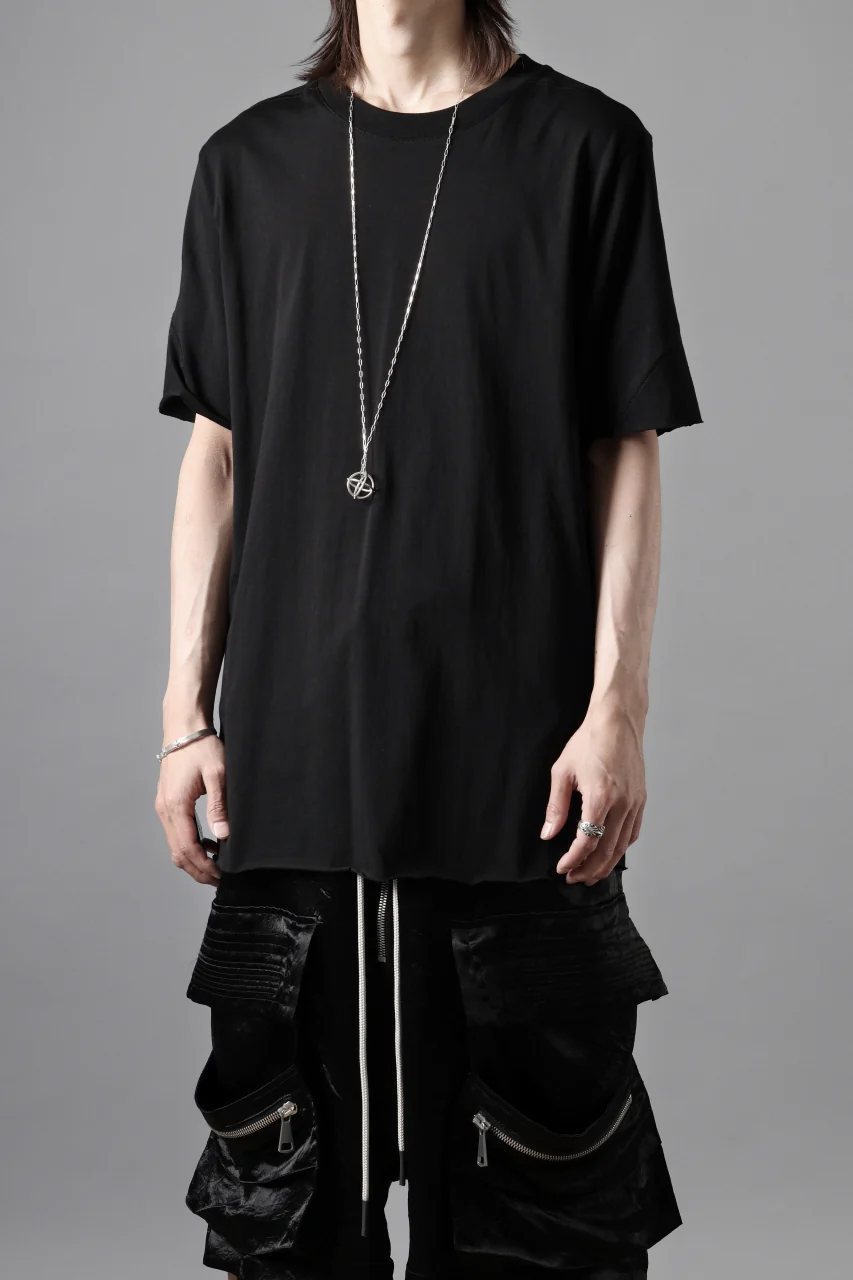 thom/krom STITCHING BASIC FIT T-SHIRT / SILKY COTTON JERSEY (BLACK) - Image 16