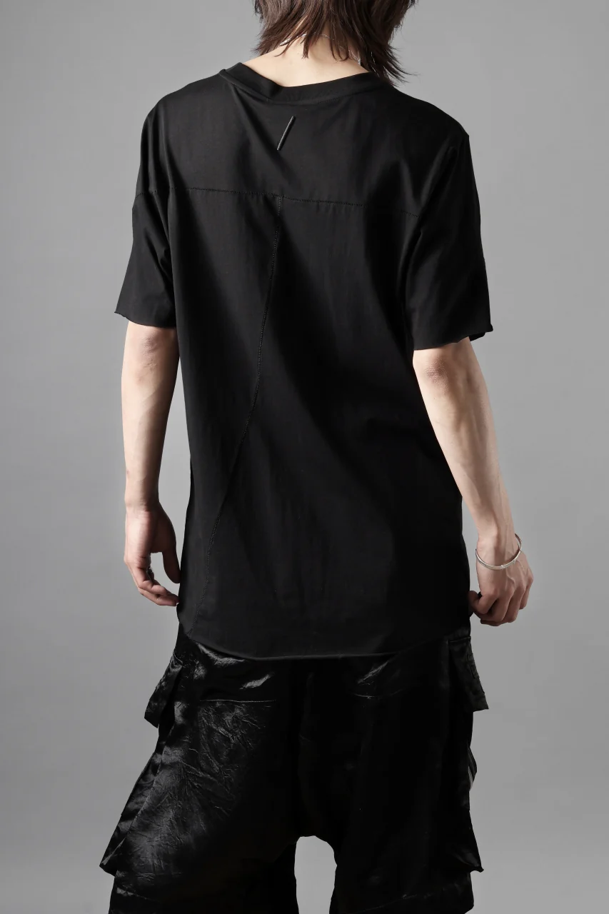 thom/krom STITCHING BASIC FIT T-SHIRT / SILKY COTTON JERSEY (BLACK) - Image 17