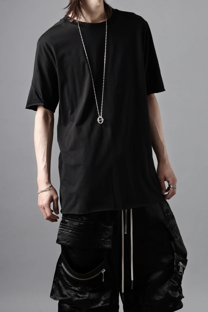 thom/krom STITCHING BASIC FIT T-SHIRT / SILKY COTTON JERSEY (BLACK) - Image 18