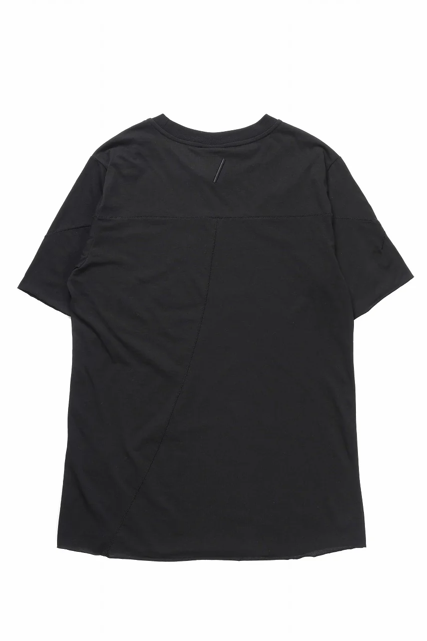 thom/krom STITCHING BASIC FIT T-SHIRT / SILKY COTTON JERSEY (BLACK) - Image 2