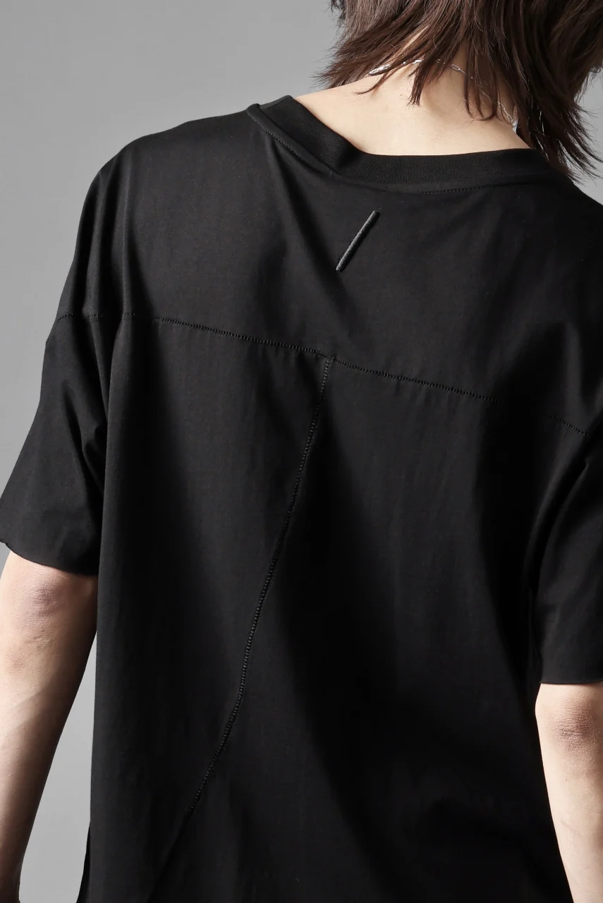 thom/krom STITCHING BASIC FIT T-SHIRT / SILKY COTTON JERSEY (BLACK) - Image 23