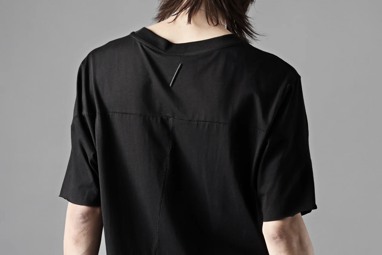 thom/krom STITCHING BASIC FIT T-SHIRT / SILKY COTTON JERSEY (BLACK) - Image 24