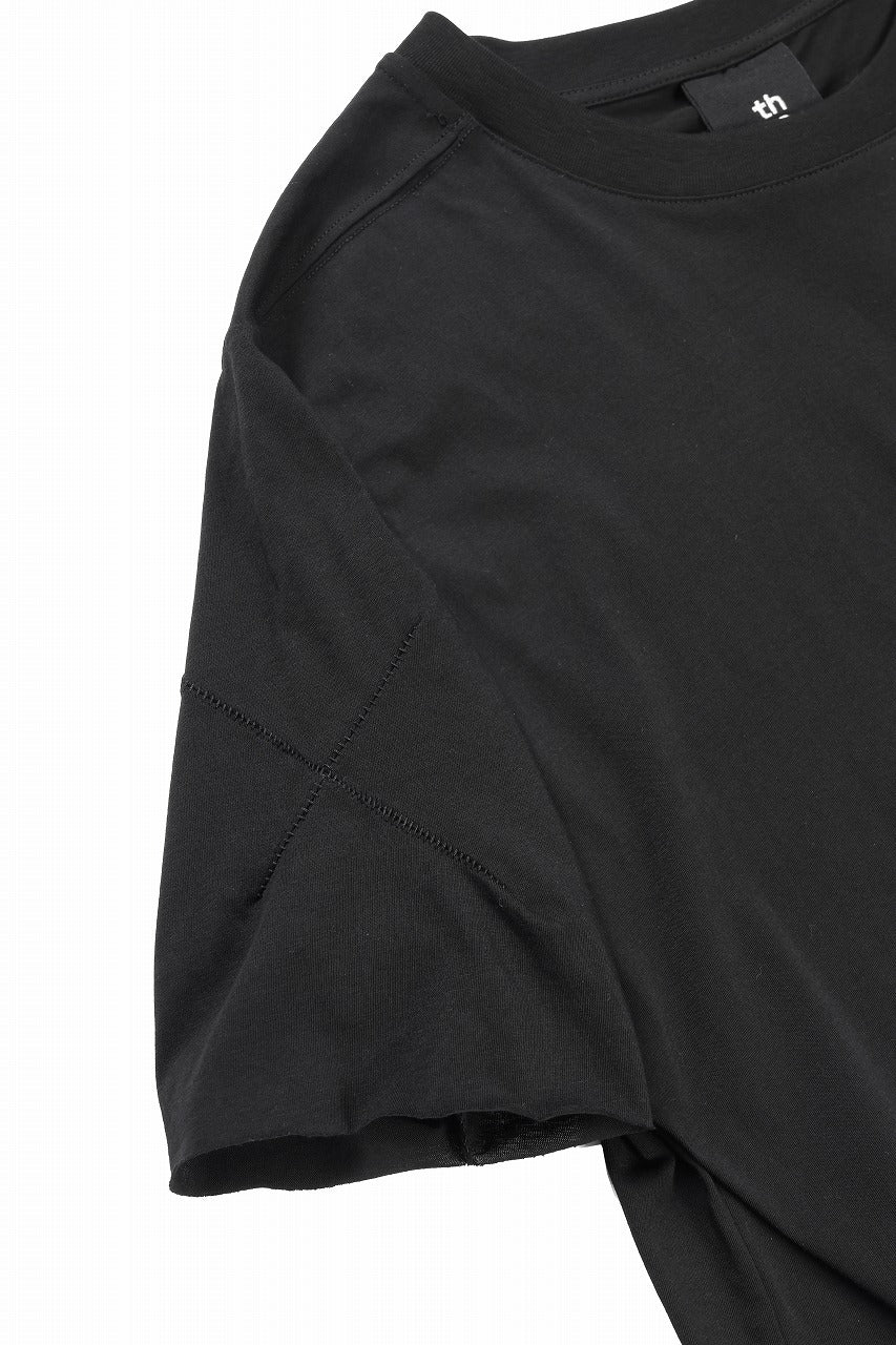 thom/krom STITCHING BASIC FIT T-SHIRT / SILKY COTTON JERSEY (BLACK) - Image 8