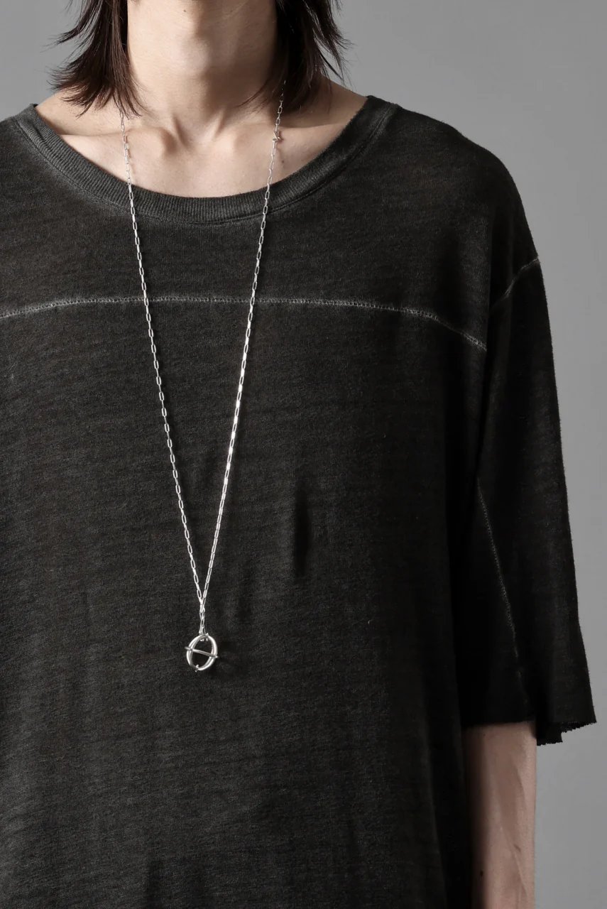 thom/krom SMOOTH FIT T-SHIRT / VISCOSE LINEN JERSEY (BLACK OIL) - Image 20