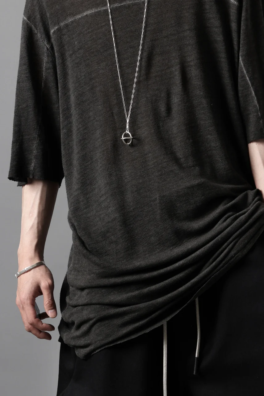thom/krom SMOOTH FIT T-SHIRT / VISCOSE LINEN JERSEY (BLACK OIL) - Image 21