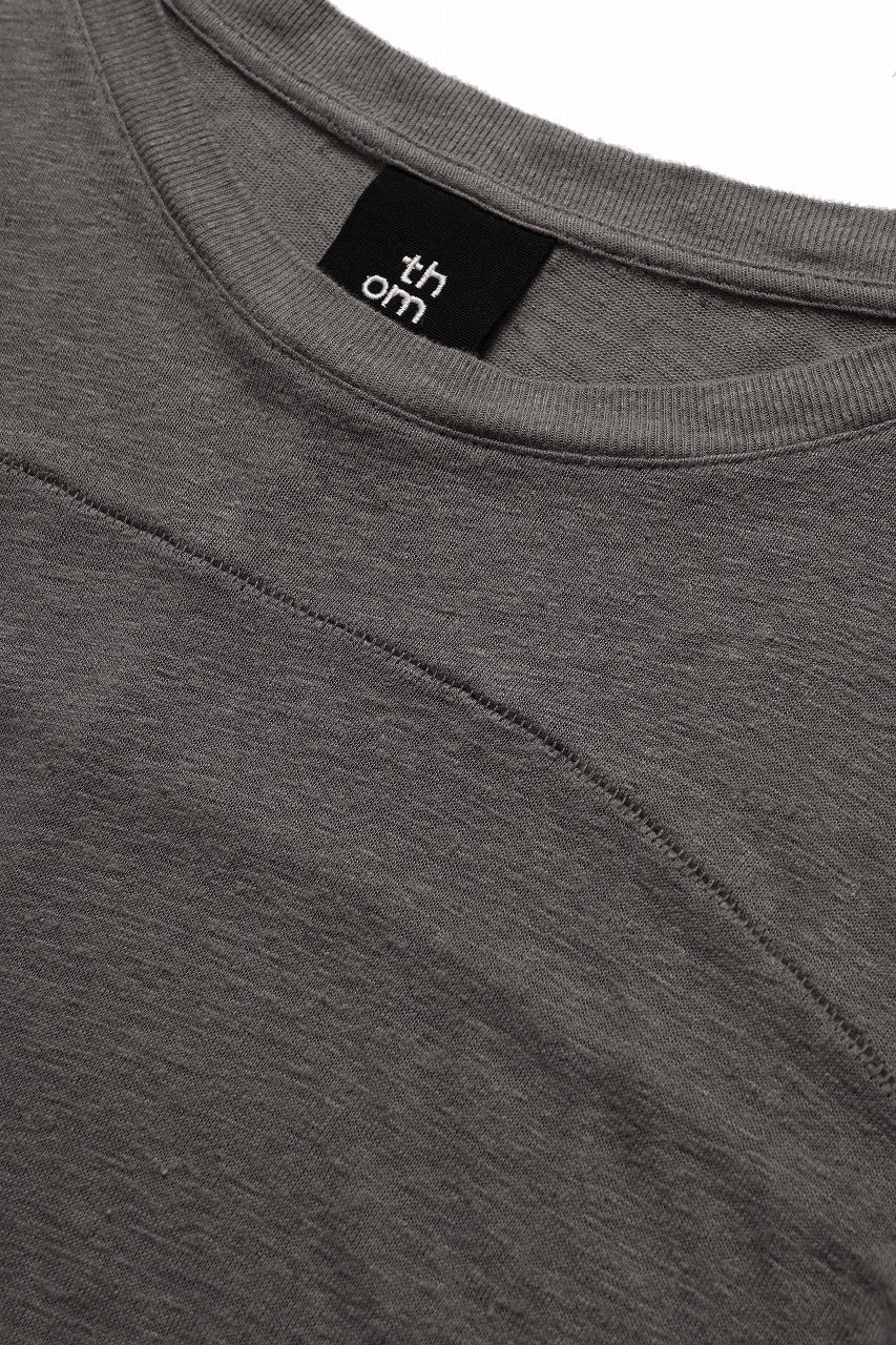 thom/krom SMOOTH FIT T-SHIRT / VISCOSE LINEN JERSEY (ROCK) - Image 7