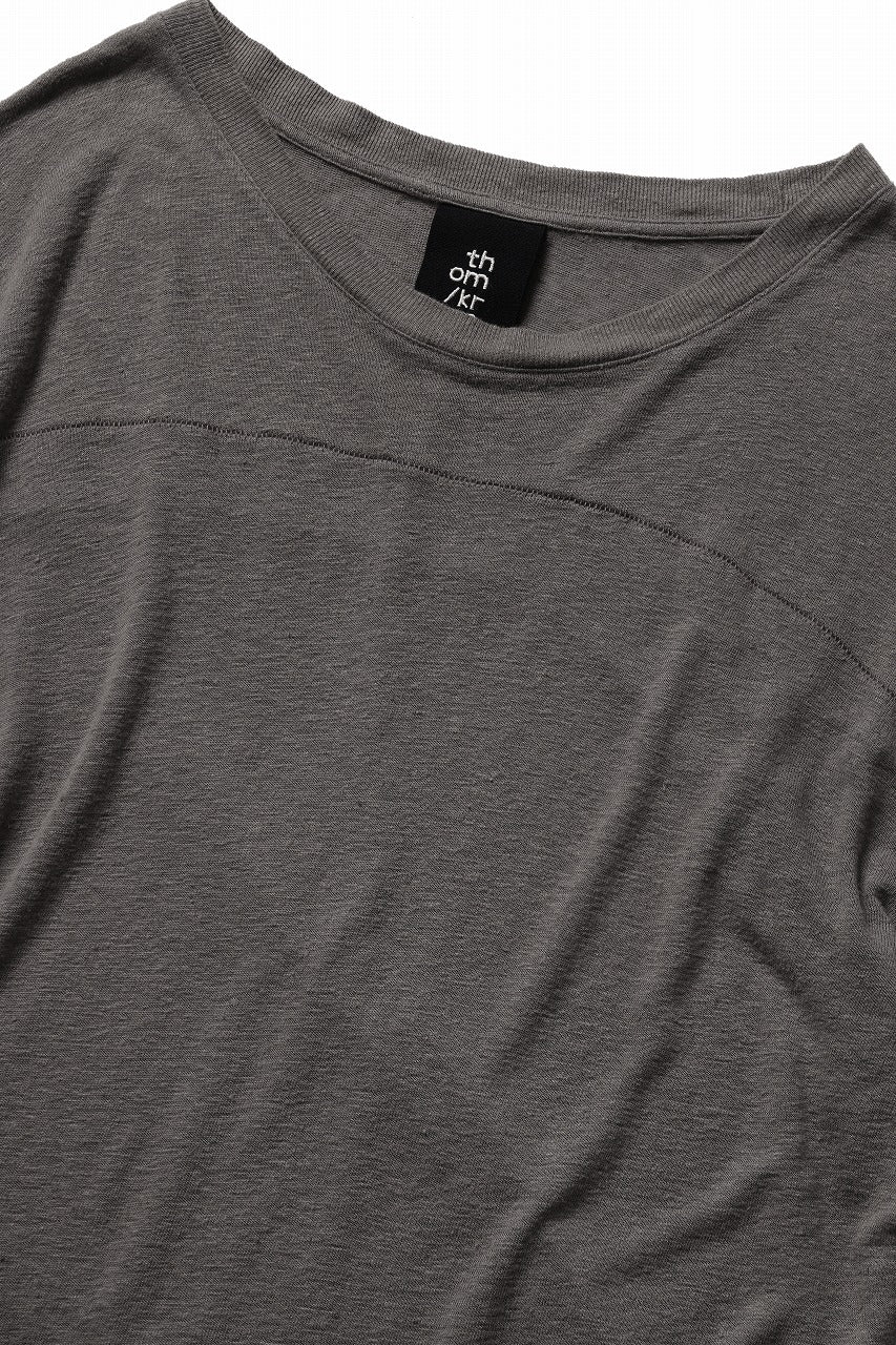 thom/krom SMOOTH FIT T-SHIRT / VISCOSE LINEN JERSEY (ROCK) - Image 8
