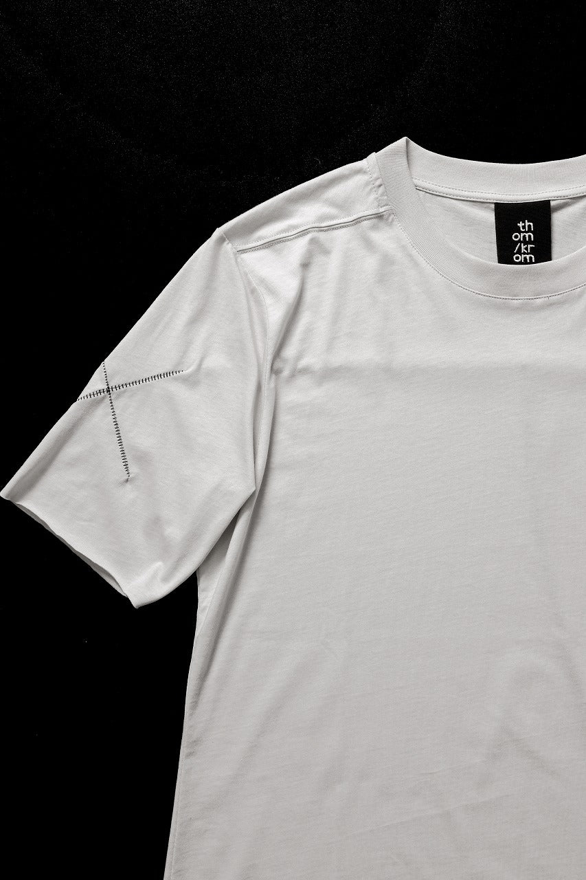 thom/krom STITCHING BASIC FIT T-SHIRT / SILKY COTTON JERSEY (DUNE) - Image 4