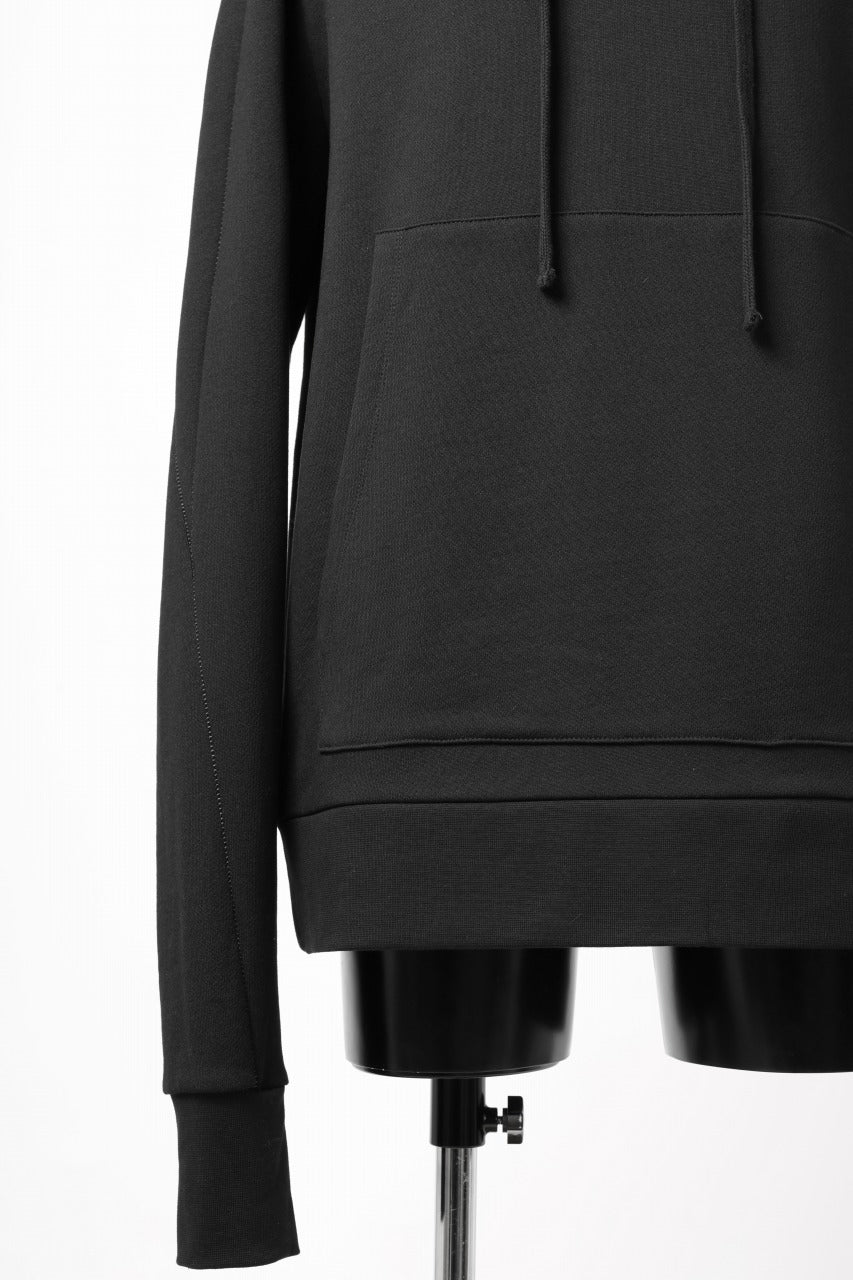 thom/krom SWEAT HOODIE PARKA / ORGANIC FRENCH TERRY (BLACK) - Image 20
