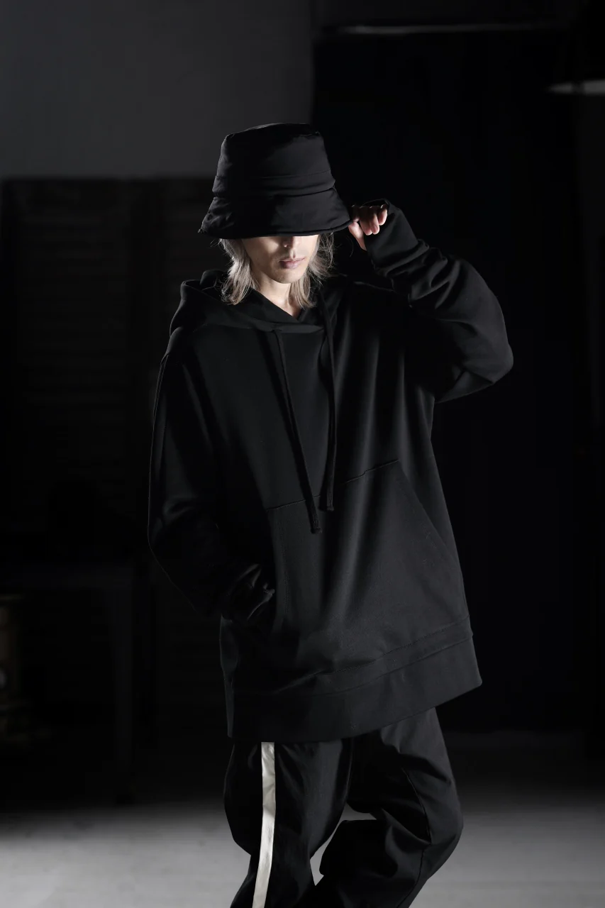 thom/krom SWEAT HOODIE PARKA / ORGANIC FRENCH TERRY (BLACK) - Image 29