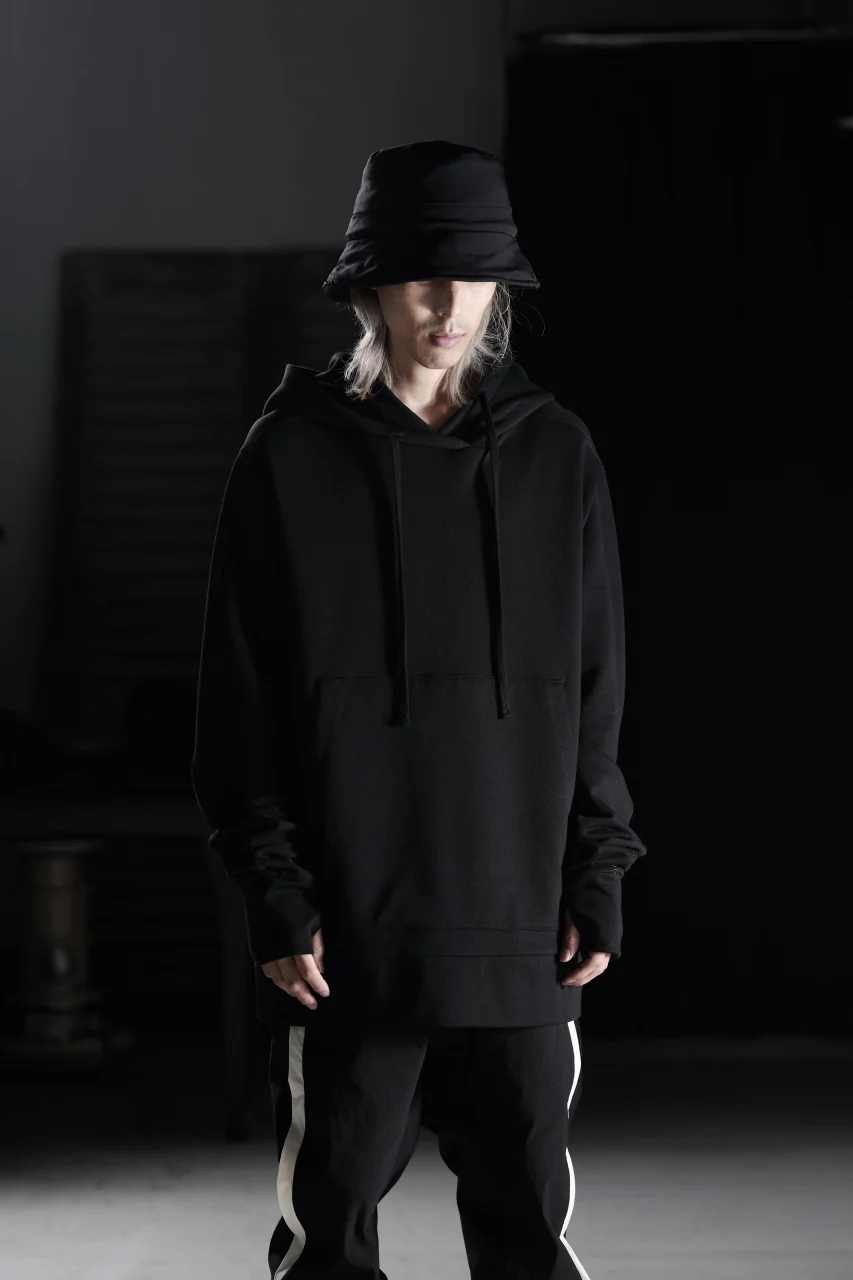 thom/krom SWEAT HOODIE PARKA / ORGANIC FRENCH TERRY (BLACK) - Image 30