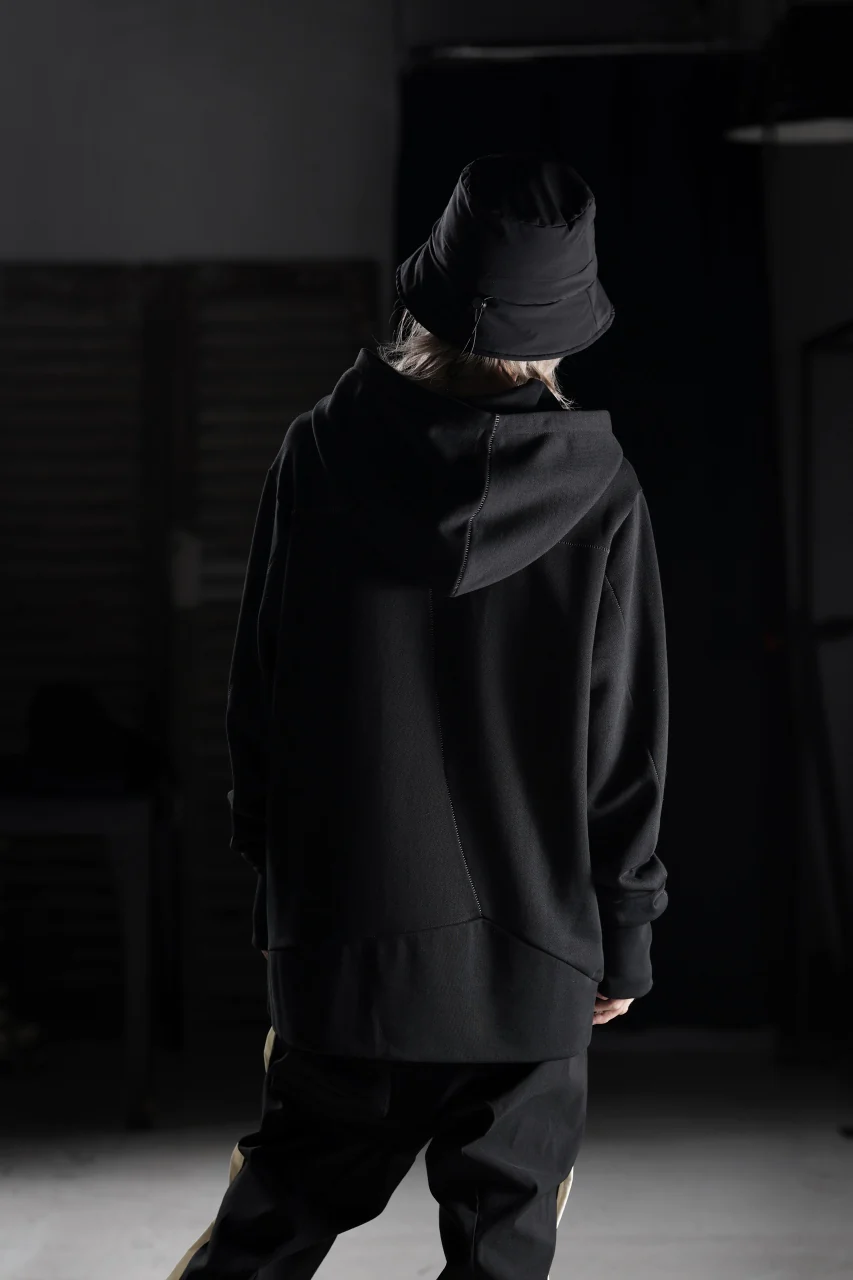 thom/krom SWEAT HOODIE PARKA / ORGANIC FRENCH TERRY (BLACK) - Image 32
