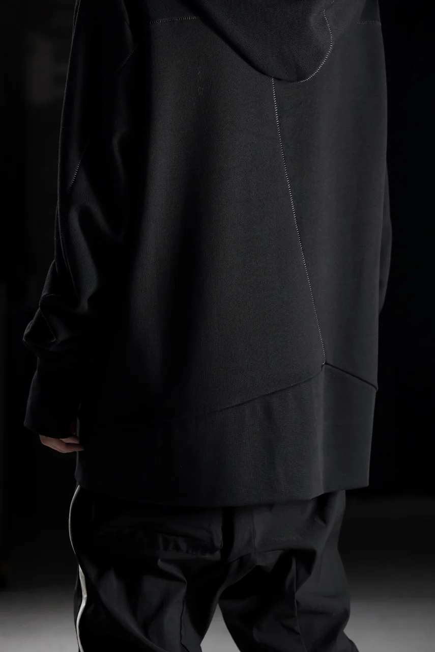 thom/krom SWEAT HOODIE PARKA / ORGANIC FRENCH TERRY (BLACK) - Image 36