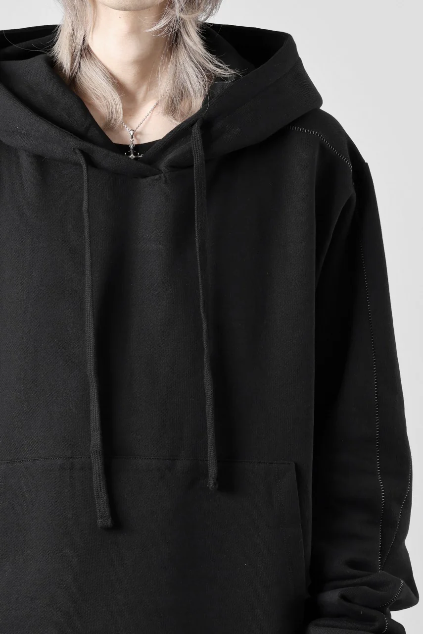 thom/krom SWEAT HOODIE PARKA / ORGANIC FRENCH TERRY (BLACK) - Image 37