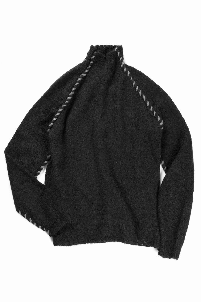 thom/krom TURTLE NECK KNIT SWEATER / ALPACA WOOL (BLACK)