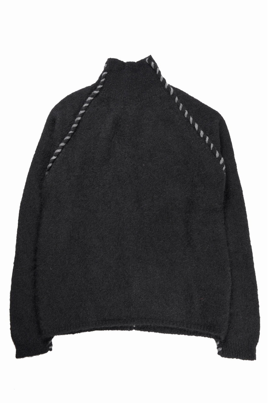 thom/krom TURTLE NECK KNIT SWEATER / ALPACA WOOL (BLACK) - Image 4