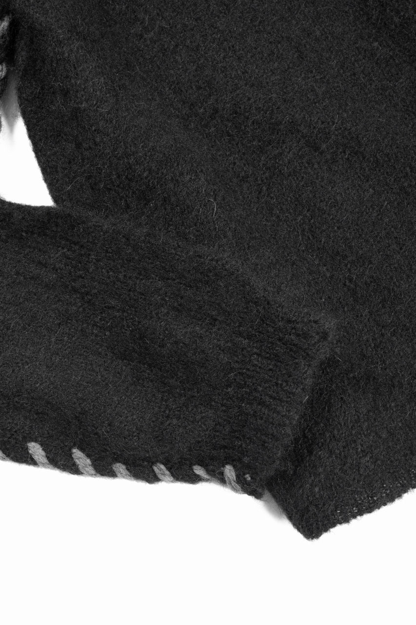 thom/krom TURTLE NECK KNIT SWEATER / ALPACA WOOL (BLACK) - Image 6